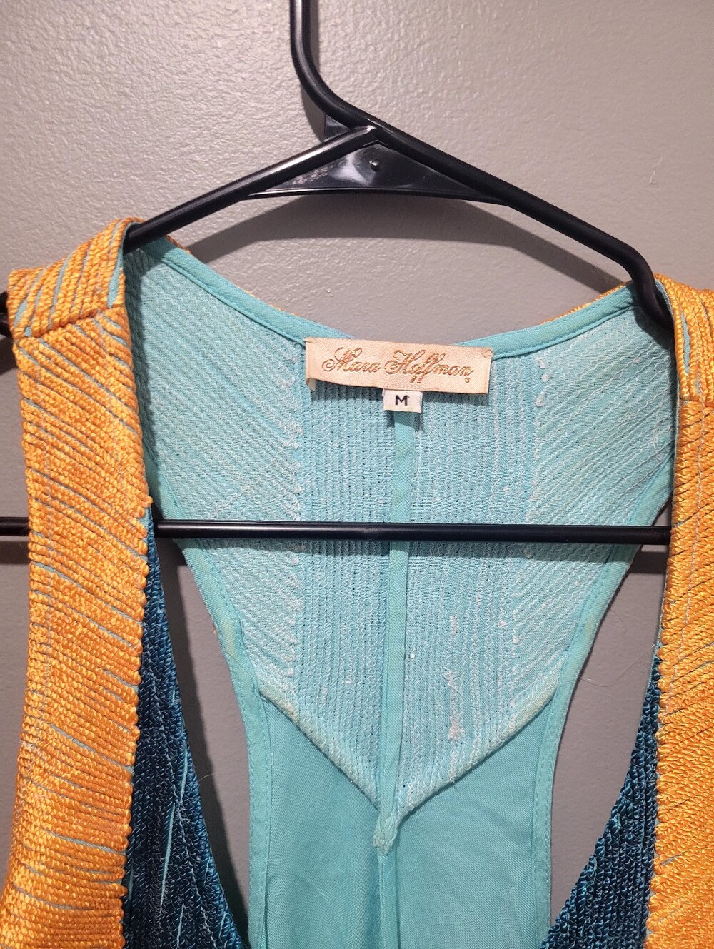 Mara Hoffman $378 Multi Colired Embroired Flowy Maxi Dress Sz M - Picture 6 of 7